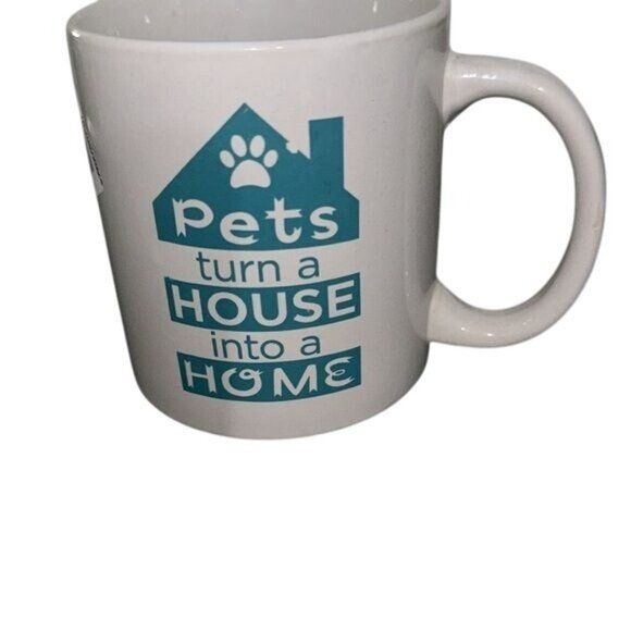 Pets Turn A House Into A Home Ceramic Coffee Mug - Picture 1 of 5